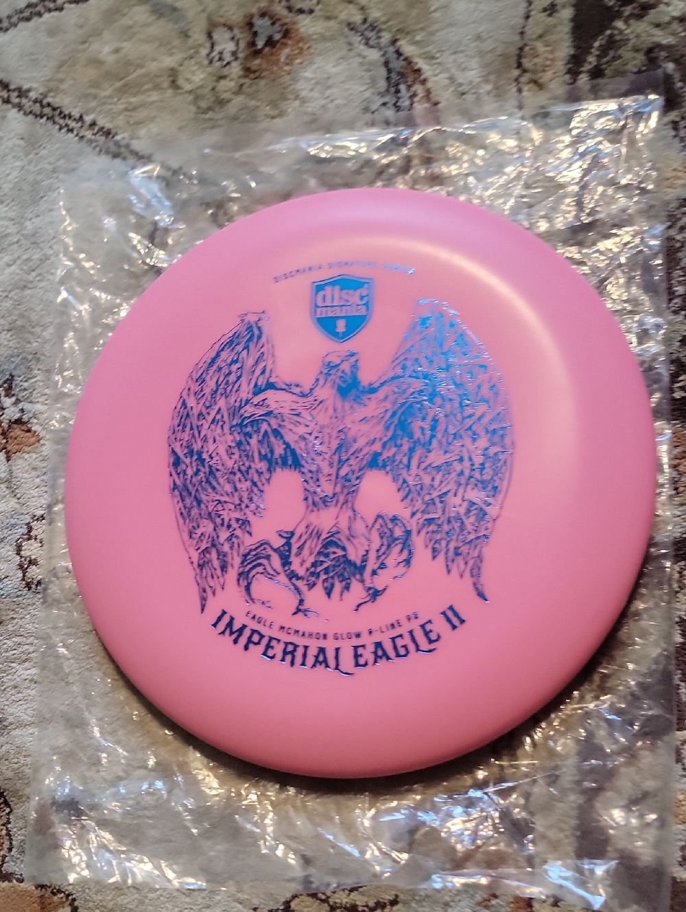 Discmania Imperial Eagle II Pink Glow Disc Golf Innova P-line P2 Putter 168 Gram